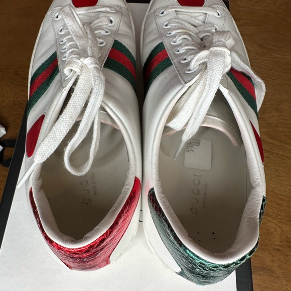 Gucci web stripe sneakers with hearts size 38.5 - Picture 11 of 13